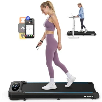 Imagen de MERACH Cinta de Correr, 3 in 1 Andar Eléctrica, 6KM/H 2.75HP Correr Electrica con Mando a Distancia y Pantalla LED, Walking Pad Compacta para Casa Oficina