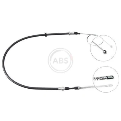 Imagen de A.B.S. K12058 Cable de Freno Mano 1400 Tambor para dirección izquierda/derecha OPEL: Corsa A CC, TR