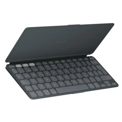Imagen de Funda con teclado Logitech Keys to Go 2, Multidispositivo, Multisistema operativo, 3 años de pila, Fila accesos directos, Personalizable, Negro