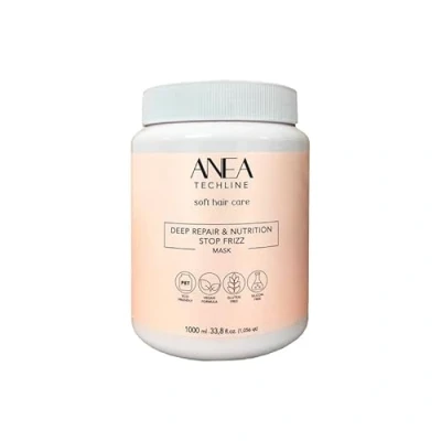 Imagen de Anea Techline Mascarilla Reparación y Nutrición Intensa, Stop Encrespados, Vegano, Sin Siliconas (1000 ml) …