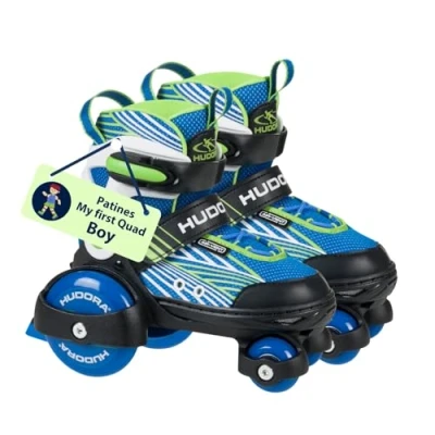 Imagen de HUDORA Roller Skates My First Quad en diferentes tallas y colores patines para niños hasta 20 kg ajustables de iniciación con ruedas grandes