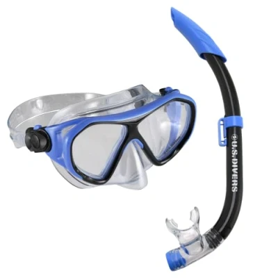 Imagen de U.S. Divers Dorado JR Kids Snorkel Combo Small, Azul/Negro