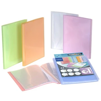 Imagen de PropySoft Viquel 096944 04 Encuadernación personalizable, formato A4, colores aleatorios 80 fundas