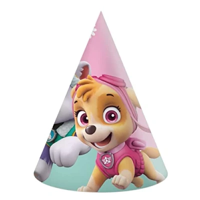 Imagen de Procos Gorras Cono Party Paw Patrol Skye &amp; Everest en papel FSC, 6 unidades, multicolor, 94115