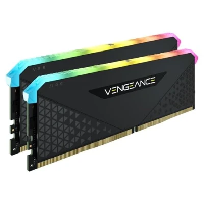Imagen de Corsair Vengeance RGB RS 32GB (2x16GB) DDR4 3600MHz C18 Memoria de Sobremesa (Iluminación Dinámica RGB, Tiempos Respuesta Reducidos, Compatible con Intel 300/400/500 &amp; AMD 400/500 Series) Negro