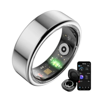 Imagen de Anillo Inteligente Ksix Saturn Talla L Actividad Y Salud Monitor Sueño 5 Atm Plateado