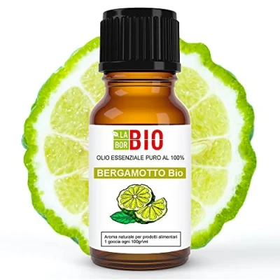 Imagen de Bergamota de Calabria Bio Aceite Esencial 100% Puro 10 ml Uso Alimentario Terapeutico Cosmetico Aromaterapia Laborbio