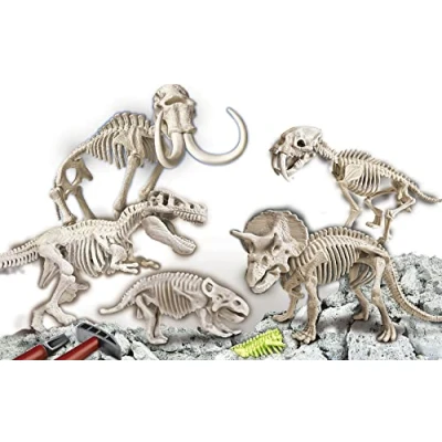 Imagen de Clementoni 59258 Galileo Discovery Kit de excavación Dino Mega Collection, emocionante Juguete para niños, desenterrar fósiles primitivos, pequeños investigadores a Partir 7 años, ‎6,7 x 42