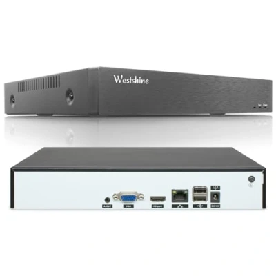 Imagen de WESTSHINE 4K NVR 16CH Grabadores de vigilancia, 16 Canales Grabador Video en Red, Vista remota fácil, Alertas Movimiento Inteligente, Admite hasta cámaras IP 8MP/4K(sin Disco Duro)