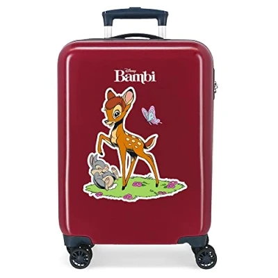 Imagen de Disney Bambi Maleta de cabina Rojo 38x55x20 cms Rígida ABS Cierre combinación lateral 34L 2 kgs 4 Ruedas dobles
