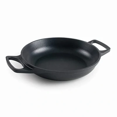 Imagen de LACOR 25161 Paellera Mini de Aluminio Fundido 100% libre PFOA, Antiadherente Bicapa, Apto para Inducción, Ø 20 x 4,5cm, Negro