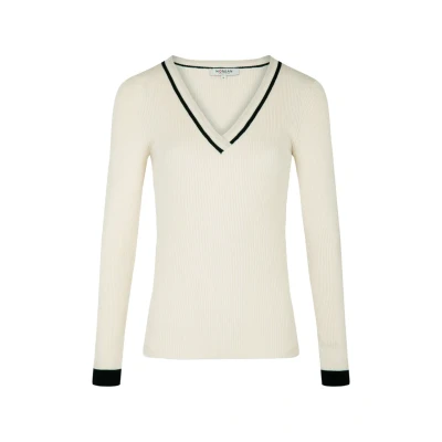Imagen de Morgan WITH Vneck Jersey de punto, Mujer, Talla: XS, Ivoire