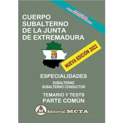 Imagen de Cuerpo Subalterno Temario Común (Temas y Tests) Comunidad Autónoma de Extremadura