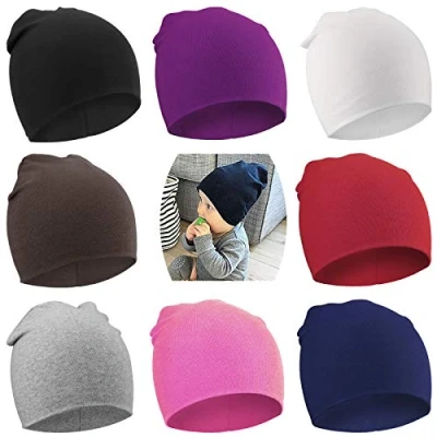 Imagen de DRESHOW 8 PCS Bebé Beanie Sombrero Recién Nacidos Niño Pequeño para Bebés Niños Gorros