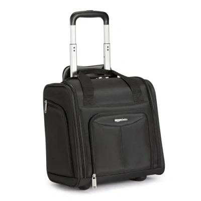 Imagen de Amazon Basics Equipaje para llevar bajo el asiento, 34 x 24 36cm, Negro