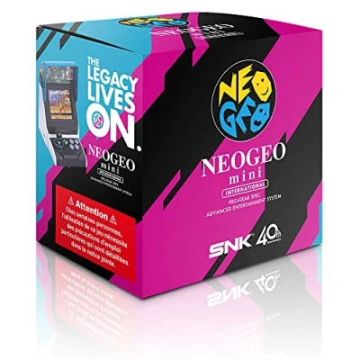 Imagen de Consola retro My Arcade SNK Neo Geo Mini, 40 juegos incluidos, Pantalla 3.5&quot;, Altavoces estéreo, Azul y blanco