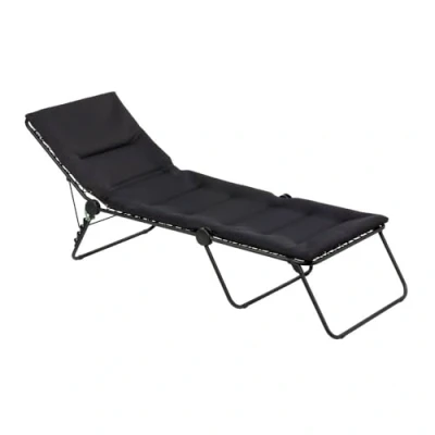 Imagen de Lafuma Mobilier Hamaca, Plegable, Respaldo ajustable, Sistema de suspensión con cuerdas elásticas, Siesta L, Air Comfort, Color: Acero, LFM2851 6135