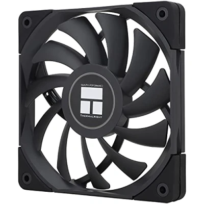 Imagen de Thermalright C12015B cpu ventilador caja de computadora silencioso 4pin PWM PC fan, 15mm Slimline cooler 120mm cooling fan (Negro)