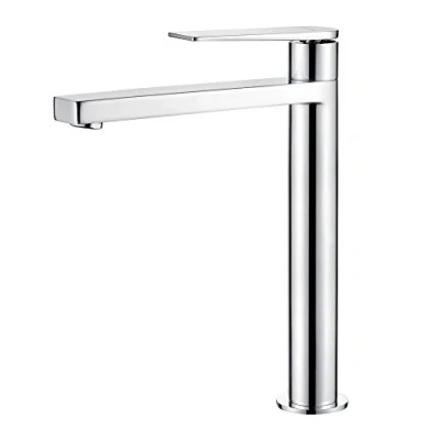 Imagen de GRIFEMA G11101 Lyon Grifo de lavabo alto, Mezclador Monomando para baño, Cromo, Plata [Exclusivo en Amazon]