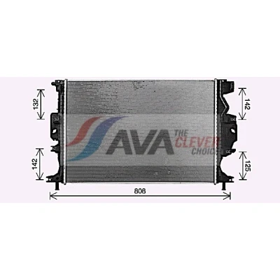 Imagen de PRASCO FD2689 Radiador, refrigeración del motor Aluminio 670 457 27 Aletas soldadas FORD: Mondeo 5, 5 Kombi