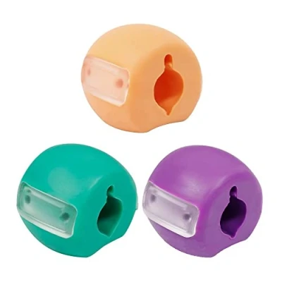 Imagen de MuscleForge® Juego de ejercicios para la Mandíbula Jawline Muscle Shaper, Exerciser, Bola Ejercitador Papada, 3 Piezas con diferente resistencia