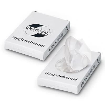 Imagen de bolsas higiénicas Deiss Universal, color blanco, 25 x 30 (750 unidades)