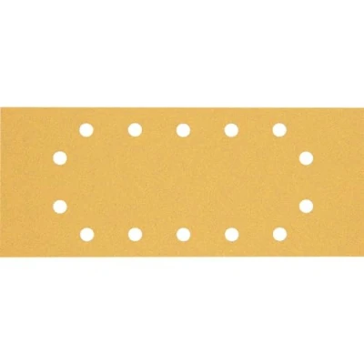 Imagen de Bosch Professional 10 x Lijas Expert C470 con 14 agujeros, para Madera dura, Pintura sobre madera, 115 280 mm, Grano 80, Accesorios Lijadora orbital