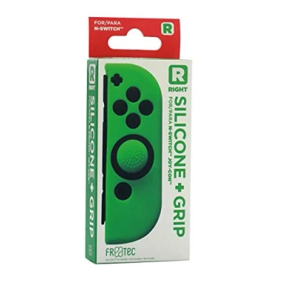 Imagen de FR·TEC Funda Silicona + Grip Para Joy Con Verde Derecho Nintendo Switch