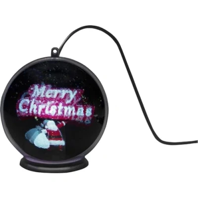 Imagen de Konstsmide Christmas Bola holograma 3D Merry Christmas, 42 LED