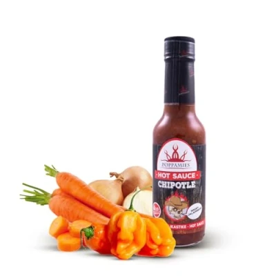 Imagen de Poppamies Chipotle Salsa Picante Sin Gluten Lactosa Vegana Picante: 4/10 150ml