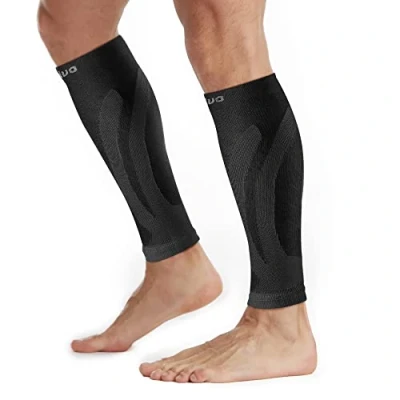 Imagen de CAMBIVO Medias Compresivas 2 Pares, Calcetines Compresion Mujer Hombre, Mangas de Compresión para Deporte, Running, Ciclismo, Trabajo, Vuelo