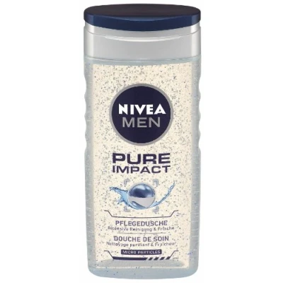 Imagen de Nivea Men Gel de ducha Bath Care Pure Impact, 2 unidades 250 ml