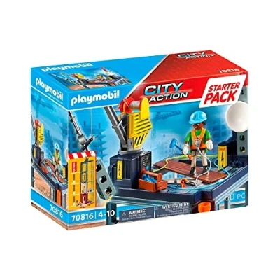 Imagen de Playmobil Starterpack Bouwplaats MET LIER Juguete multicoloured para niños, Talla: One Size, Multi coloured