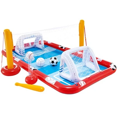 Imagen de INTEX 57154 Piscina infantil hinchable con dispersor de agua y tobogan jardin, centro juegos para niños