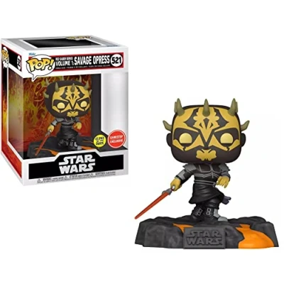 Imagen de Funko Pop! Deluxe: Disney Star Wars Sith Red Saber Series Vol.1 Savage Opress (Glows in The Dark) (Special Edition) #521 Bobble Head Vinyl Figure