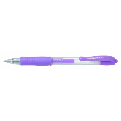 Imagen de Pilot G207 Bolígrafo de punta redonda gel (retráctil, 0,7 mm, 12 unidades), color violeta pastel