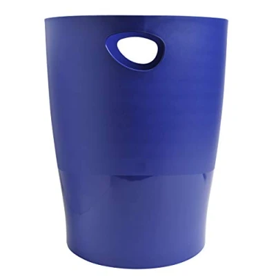 Imagen de Papelera plastico exacompta ecoblack azul 15 litros