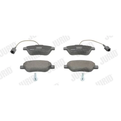 Imagen de JURID 573074J Juego de pastillas freno con contacto avisador desgaste accesorios FIAT: BRAVO 2, Grande Punto Hatchback, 500 Hatchback