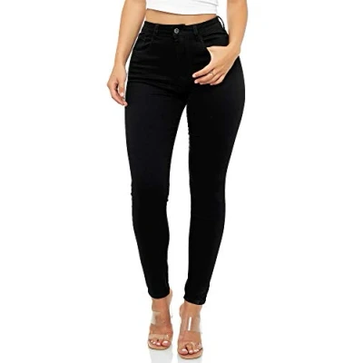 Imagen de Elara Jeans Mujer Cintura Alta Chunkyrayan Negro EL12 Schwarz 36 (S)