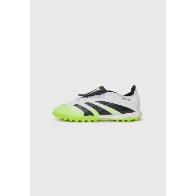 Imagen de adidas Predator League Fold Over Tongue Turf Football Boots, Botas de fútbol Unisex Adulto, Cloud White/Core Black/Lucid Lemon, 36 2/3 EU