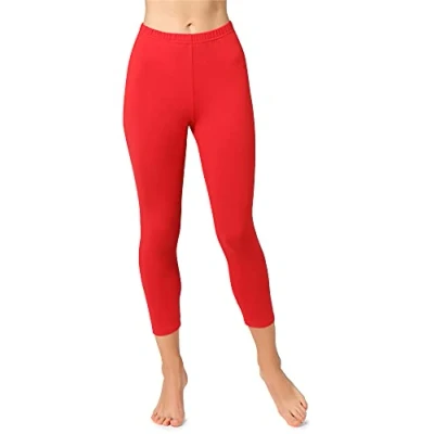 Imagen de Bellivalini Leggins Calientes Mujer Termo con Estribo Mallas Invierno Cálidas BLV50 321 (Rojo, XXL)