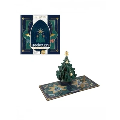Imagen de Harry Potter Hogwarts Calendario de Adviento desplegable 24 días con árbol Navidad, regalos licencia oficial y decoración temporada para dormitorio niños Paladone