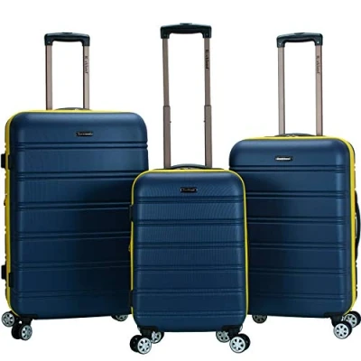 Imagen de Rockland Melbourne Hardside Maleta con Ruedas giratorias expandibles, Marino, 3 Piece Set (20/24/28), de expandible