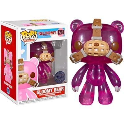 Imagen de Gloomy Bear Figura de Vinilo animación Pop! The Naughty Grizzly Toy Tokyo con persecución Negra translúcida 9