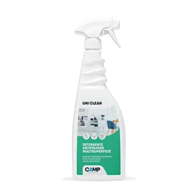 Imagen de Camp UNI CLEAN, Detergente Limpiador Universal Hogar Spray, Multi superficie, Multiusos, AntiPolvo, Antiestático, Agradablemente perfumado, Acción Desinfectante, 750ml