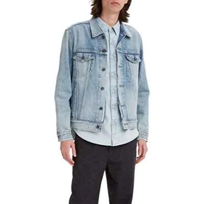 Imagen de Levi&#039;s The Trucker Chaqueta, Light Indigo Destructed, S Hombre