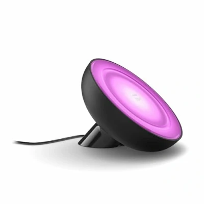 Imagen de Philips Hue Lámpara inteligente Bloom, de Mesa LED Inteligente, Luz Blanca y Colores, Compatible con Alexa Google Home, Color Negro
