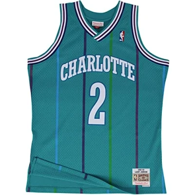 Imagen de Mitchell &amp; Ness NBA Swingman Maillot 2.0 Ch. Hornets 1991 92 L. Johnson Camiseta Mixta (Lote de 1)