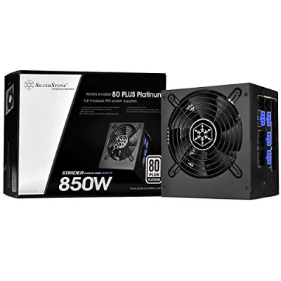 Imagen de SilverStone SST ST85F PT Serie Strider Platinum, 850W 80 Plus Platinum ATX PC Fuente de alimentación, 120mm, 100% modular