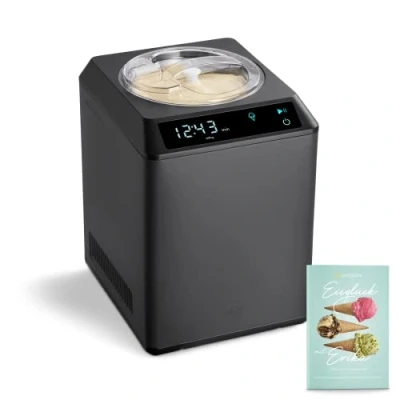 Imagen de Springlane Kitchen Heladera yogurtera 2 en 1 ERIKA con compresor de refrigeración y función calefacción, 2,5 l Máquina helados yogur acero inoxidable, mantenimiento frío